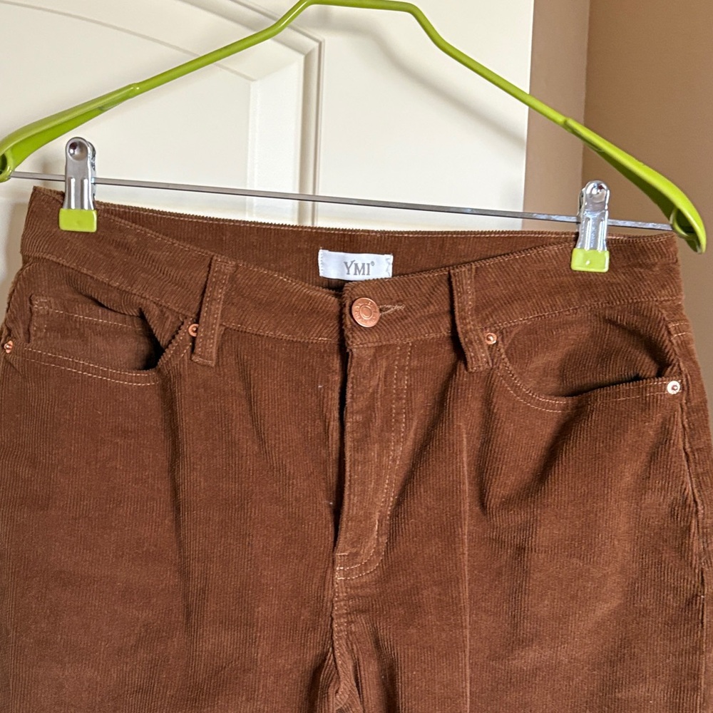 YMI Chocolate Corduroy Trousers